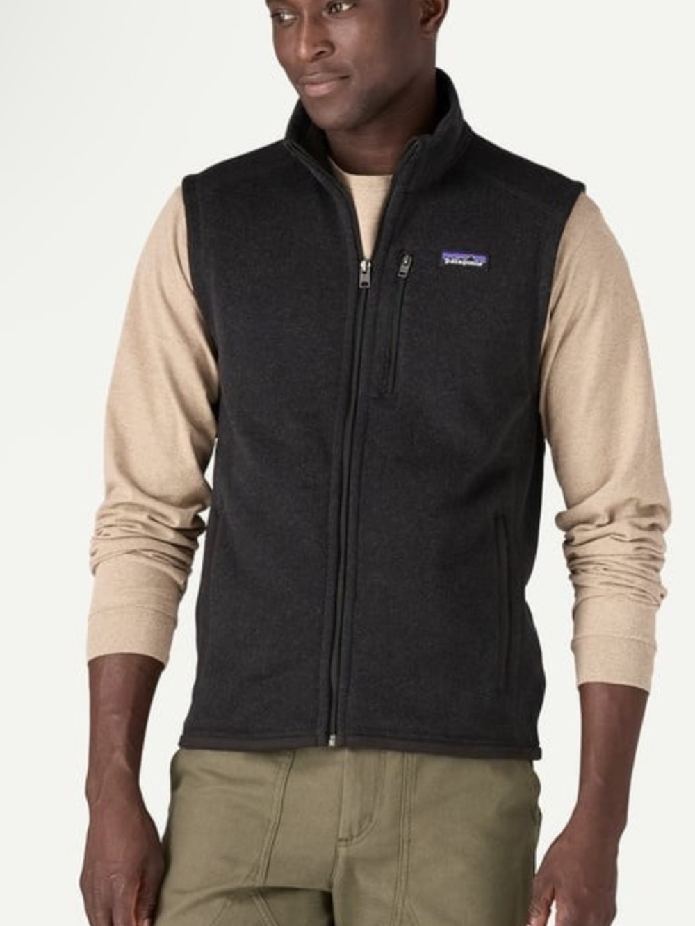 Patagonia Men's Heather black  Full-Zip Fleece Vest size L